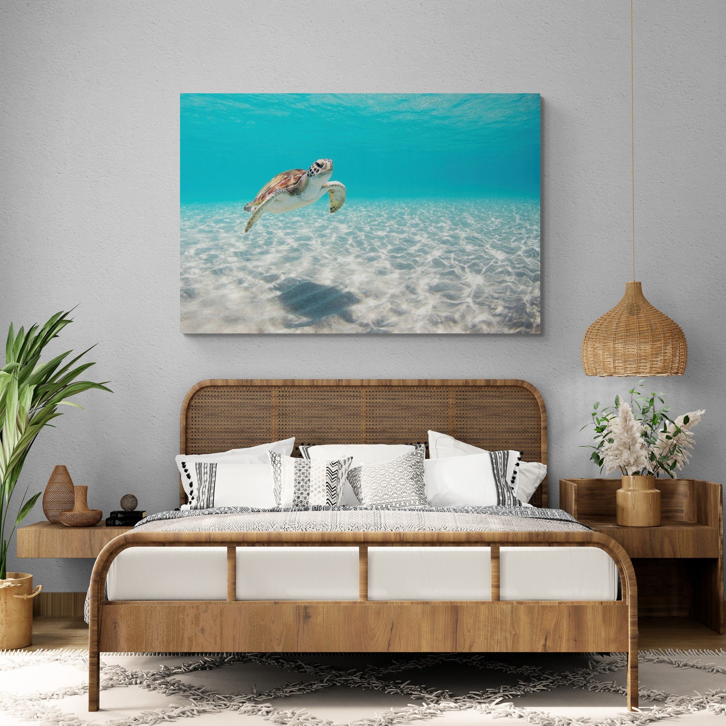 Green Sea Turtle Fine Art Print titled "Tranquility"